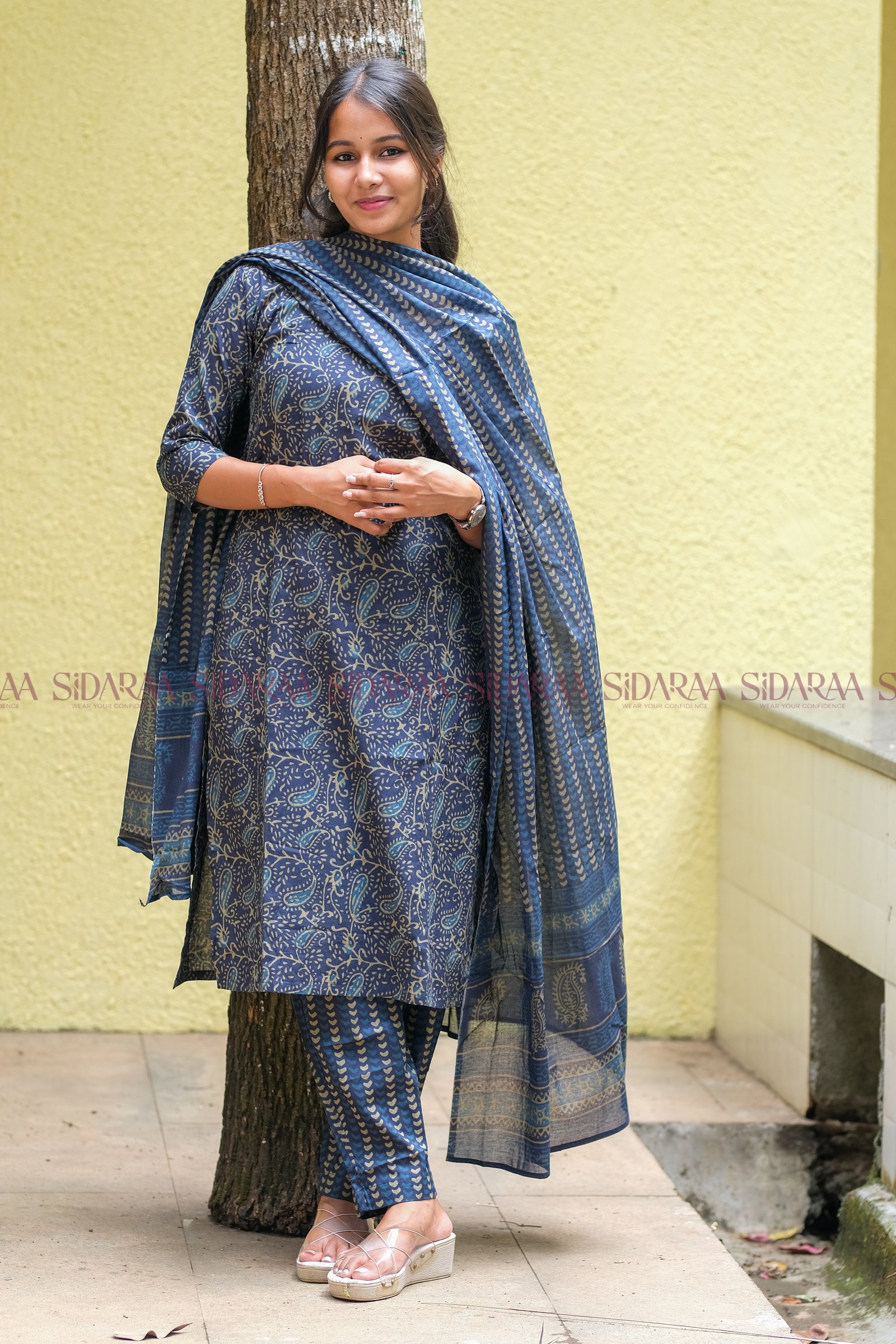 Cotton Blue Salwar 